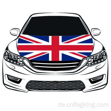 Großbritannien Autohaubenflagge 100*150cm Motorflagge Elastische Stoffe Autohaubenbanner